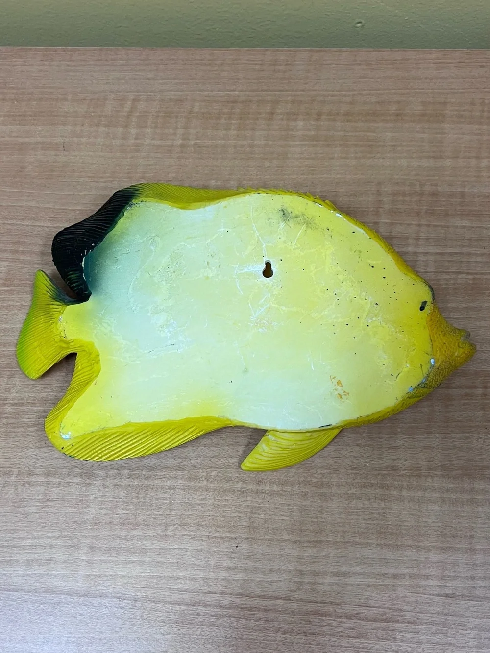 Yellow and Blue Decorative Fish Ornament for Aquarium or Home